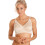 (BEIGE, 38B) Womens Cotton Lined Soft Comfort Beige Bra 1