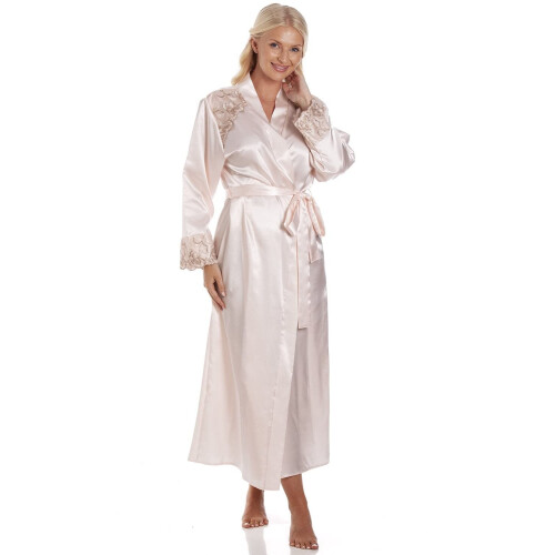 (PEACH, 14-16) Womens Luxury Satin Wraps