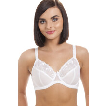 (WHITE, 38C) Womens White Jessica Underwired Full Cup Bra