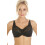 (BLACK, 36D) Womens Classic Black Lace Non Padded Underwired Bra 1