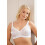 (WHITE, 36C) Camille Womens Non Wired White Bra 1