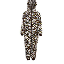 (snow leopard print, 6-8 Years) Camille Childrens Animal Print Onesie Pyjama Sets