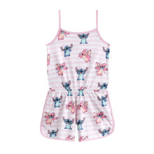 (5-6 Years, Pink) Lilo & Stitch Girls Stitch & Angel Sleeveless Playsuit