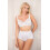 (WHITE, 36C) Womens White Underwired Lace Full Cup Bra 1