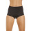 (BLACK, 20) Womens Two Pack Smooth High Waist Black Control Briefs 1