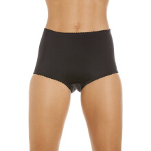 (BLACK, 18) Womens Two Pack Smooth High Waist Black Control Briefs