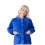 (BLUE, 10-12) Womens Supersoft Button Front Embossed Bed Jacket 1