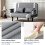 184CM Double Fabric Sofa Bed Sleeper Couch Folding Sofabed Settee Recliner Beds 6