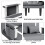 184CM Double Fabric Sofa Bed Sleeper Couch Folding Sofabed Settee Recliner Beds 7