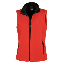 (S, Red/Black) Result Womens/Ladies Softshell Body Warmer