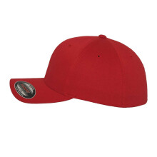 (L-XL, Red) Flexfit Unisex Adult Wooly Combed Baseball Cap
