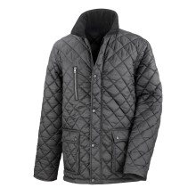 (XS, Black) Result Mens Cheltenham Gold Fleece Lined Jacket (Water Repellent & Windproof)