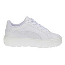 (1 UK, White) Puma Girls Karmen Low Trainers