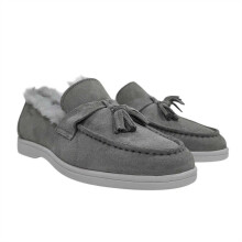 (5 UK, Light Grey) Firetrap Womens/Ladies Loro Suede Flat Boat Shoes