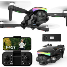 Mini drone - 1GOLD - F417 - Kamera 1080P - LED RGB - Bluetooth-kaukosäädin