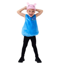 (4-6 Years, Blue) Peppa Pig Boys George Pig Costume Set