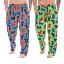 (7-8 Years, Grey/Green) Keanu Childrens/Kids Game Controller Lounge Pants (Pack of 2)
