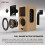 Bookshelf Speaker with Bluetooth, Optical, RCA & USB - AZATOM CX-2 Oak 5