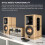 Bookshelf Speaker with Bluetooth, Optical, RCA & USB - AZATOM CX-2 Oak 6