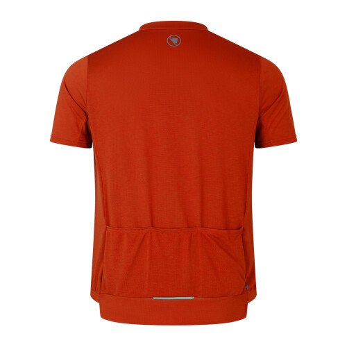 (S, Flame Red) Endura Mens Loop Short-Sleeved Cycling Jersey 1