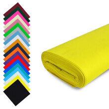 FT Cotton Fabric 58"/148cm Wide 100% Cotton Plain (Yellow, 1m) | Plain Fabric for Sewing, Quilting, Dressmaking, Crafts, Home Décor & DIY Projects