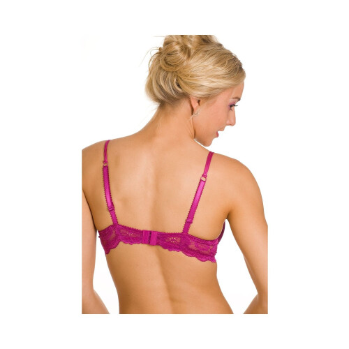 (PURPLE, 38C) Super Boost Padded Push Up Purple Underwired Bra 2