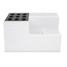 White Scissor Non-Slip Storage Rack Ultra Light Hair Tool Organizer Hair Dryer Barber Tool Hairdressing Tool Organizer-A
