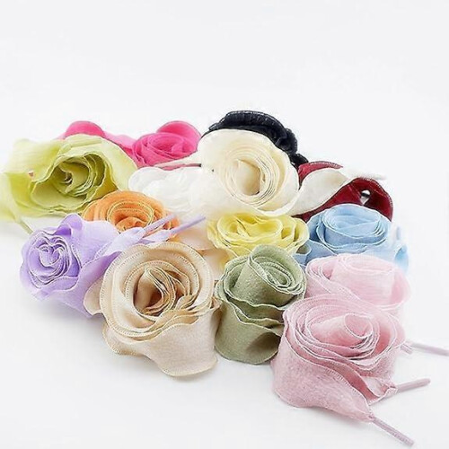 Ruffled shoelaces: 2.5cm wide fishtail ruffled flat athletic shoelaces 2