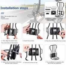 Folding Bike Front Fork Bicycle Bag Holder Bike Cargo Luggage Carriers Rack Mountain Bike Road Cycling Racks