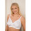 (WHITE, 36DD) Camille Womens White Soft Cup Non-Wired Bra 3