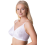 (WHITE, 36DD) Camille Womens White Soft Cup Non-Wired Bra 8