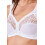 (WHITE, 40D) Camille Womens White Soft Lace Cup Bra 7