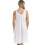 (WHITE, 12) Classic White Embroidered Chemise Full Slip 3