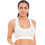(WHITE, M) White Seamfree Maternity Sleeping Bra 2