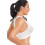 (WHITE, M) White Seamfree Maternity Sleeping Bra 5