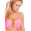 (PINK, 32D) Super Boost Padded Push Up Vibrant Pink Underwire Bra 6