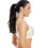 (IVORY, 34C) Womens Ivory Non Wired Soft Cup Lace Bra 5