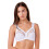 (WHITE, 42D) Camille Womens White Soft Lace Cup Bra 2