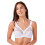 (WHITE, 42D) Camille Womens White Soft Lace Cup Bra 6