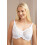 (WHITE, 42D) Womens Classic White Lace Non Padded Underwired Bra 6