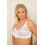 (WHITE, 36C) Camille Womens Non Wired White Bra 5