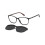 Polaroid Bril - POLAROID - PLD D642/C - Zwart/rood - Polyamide - Dames 55/15/125 1