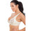 (IVORY, 34C) Womens Ivory Non Wired Soft Cup Lace Bra 3