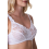(WHITE, 38DD) Womens Soft Lace Cup Non-Wired Bra White 6
