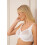 (WHITE, 38E) Womens Classic White Lace Non Padded Underwired Bra 3