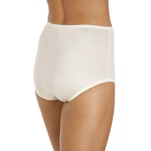 (BEIGE, 10) Womens Two Pack Smooth High Waist Beige Control Briefs 2