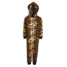 (tiger print, 15-16 Years) Camille Childrens Animal Print Onesie Pyjama Sets