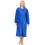 (BLUE, 22-24) Womens Supersoft Zip Front Embossed Housecoat 2