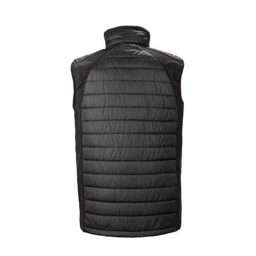 Result (2XL, Black/Red) Result Mens Black Compass Padded Soft Shell Gilet 2