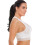(WHITE, S) White Seamfree Maternity Lace Bra 6